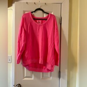 Aerie Hot Pink Oversized Crewneck